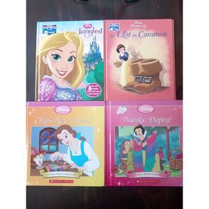 Set of 4 Disney Princesses Hardcover Books